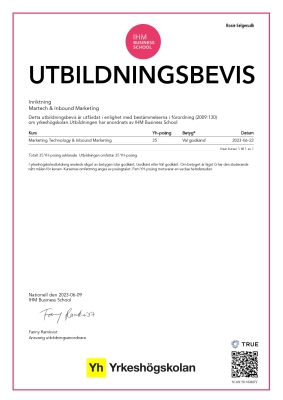 Utbildningsbevis