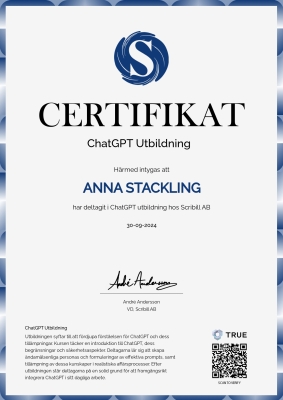 Certifikat - Svenska
