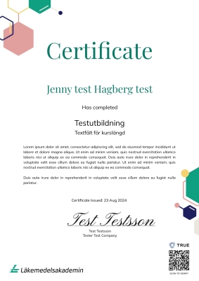 Intyg engelska - LMA