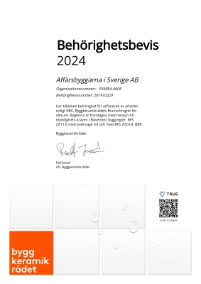 Beh&ouml;righetsbevis