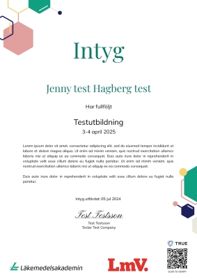 Intyg svenska - LMA