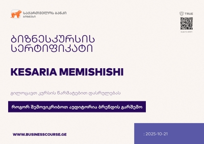 Certificate-Bank of Georgia