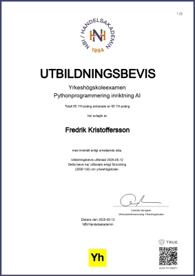Utbildningsbevis