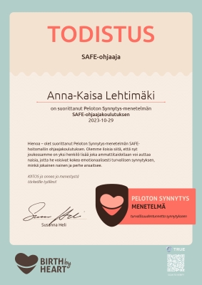 Diplom - Safe-Instrukt&ouml;r - FI