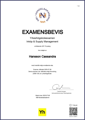 Examensbevis