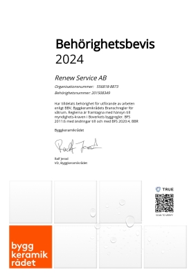 Beh&ouml;righetsbevis