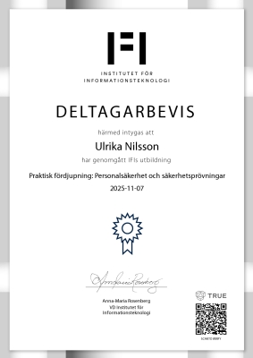IFI - kursintyg