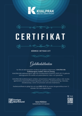 Kvalitetscertifikat