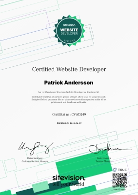 Certificate - CSWD