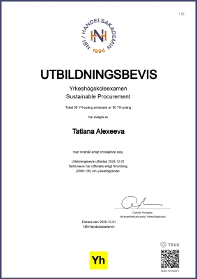 Utbildningsbevis