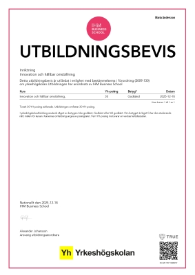 Utbildningsbevis