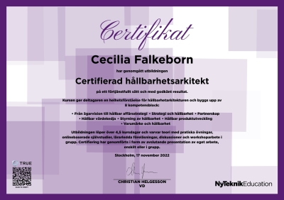 NyTeknik Certifikat