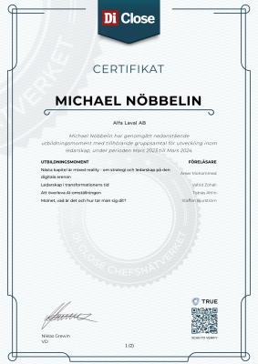 Certifikat - Di Close