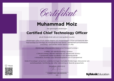 NyTeknik Certifikat