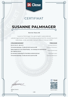 Certifikat - Di Close