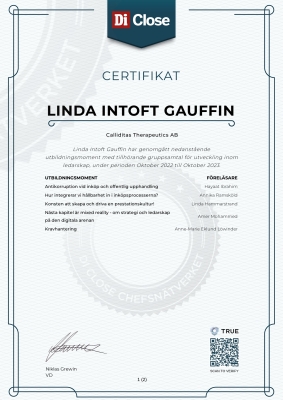 Certifikat - Di Close