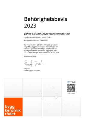 Beh&ouml;righetsbevis