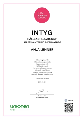 Intyg - Business School