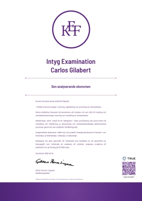 Kursintyg - Certifiering